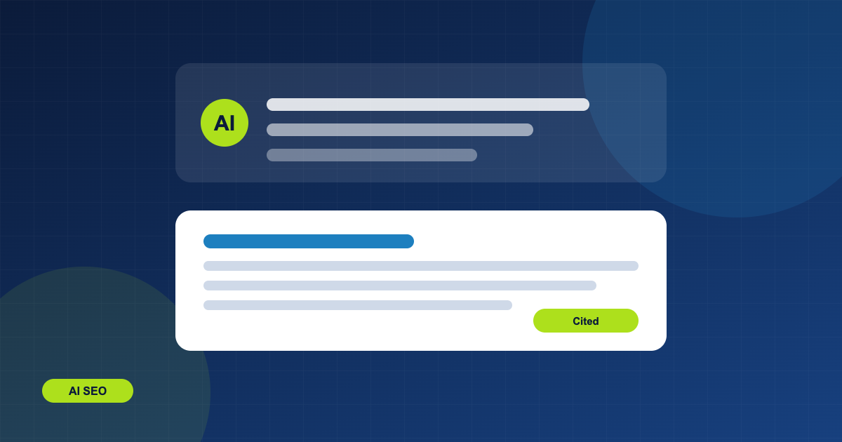 What Is AI SEO? How to Get Your Brand Cited in AI Answers featured illustration